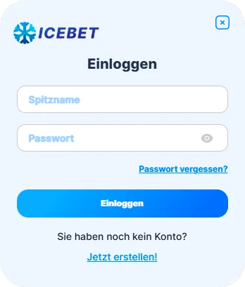 Icebet einloggen